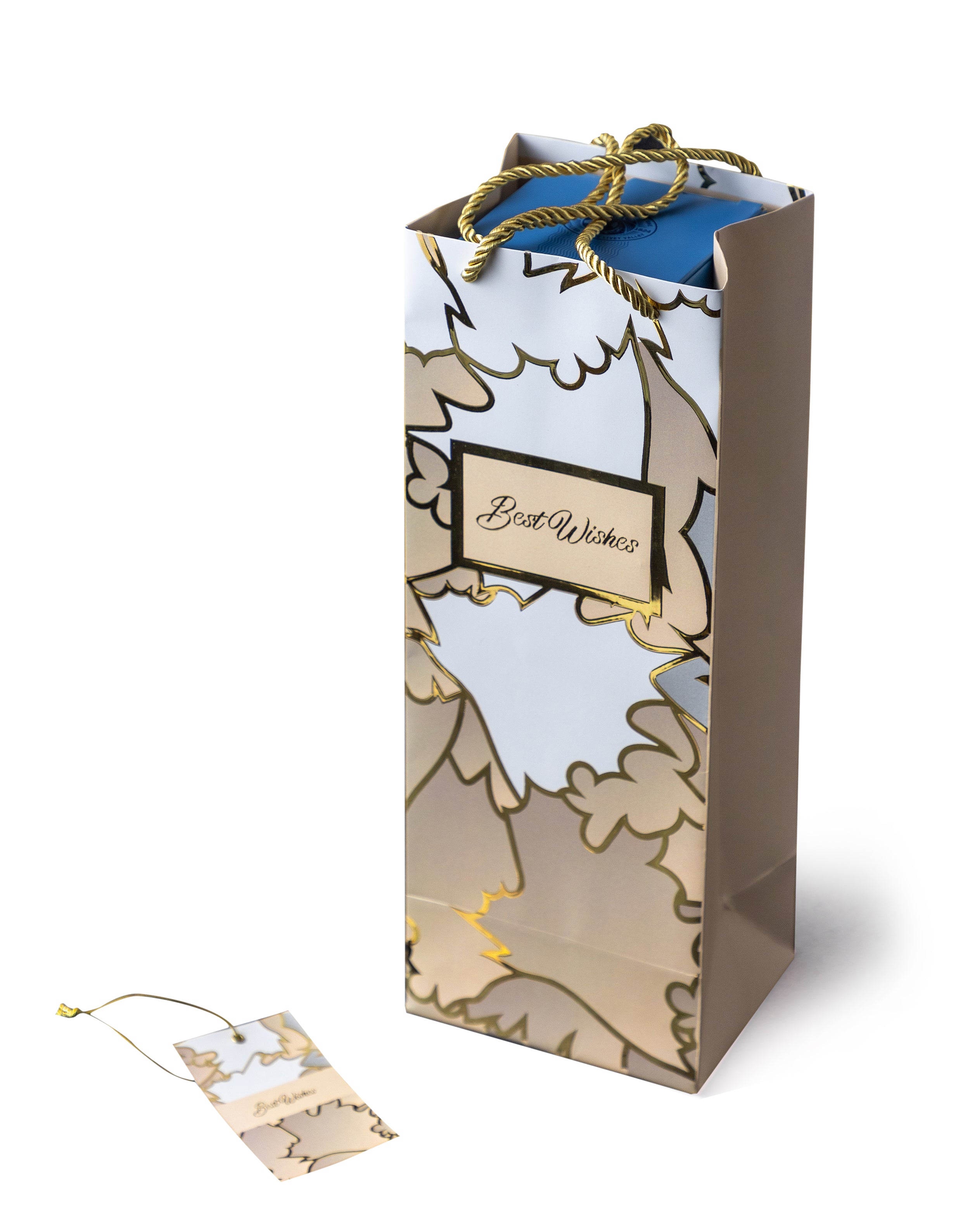 Glacial Trance - Bottle Bags - Beige (Set of 6)