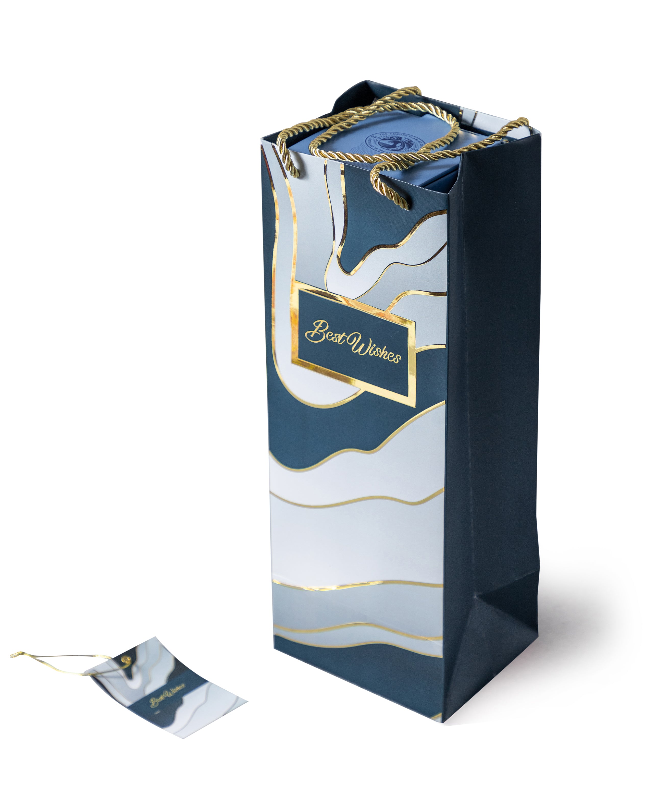 Tidal Bliss - Bottle Bags - Dark Blue (Set of 6)