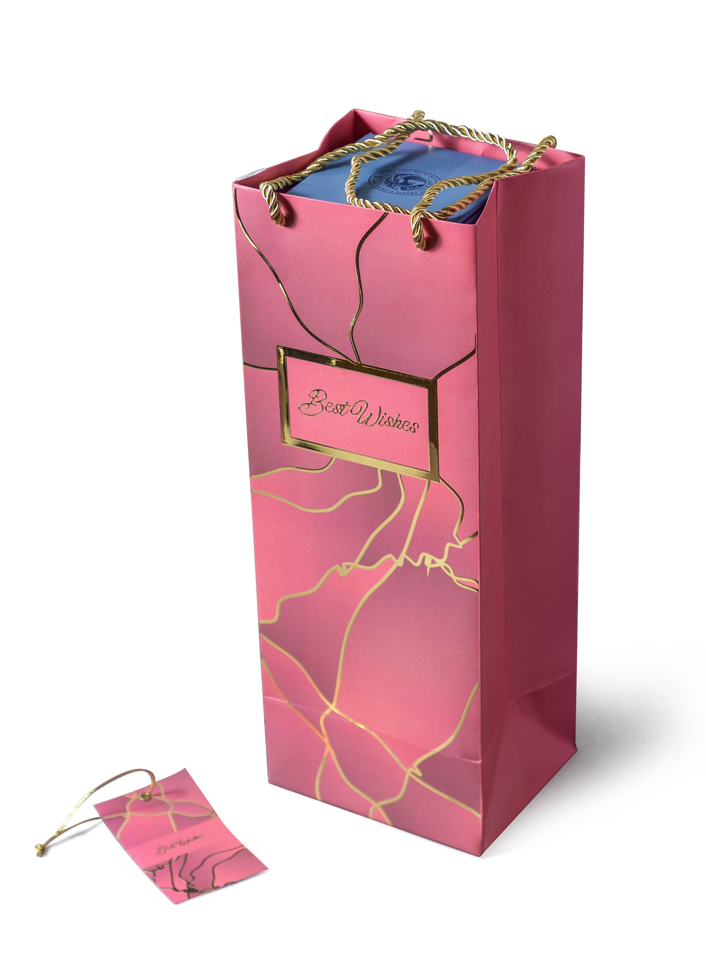 Star Potpurri - Bottle Bags - Pink (Set of 6)