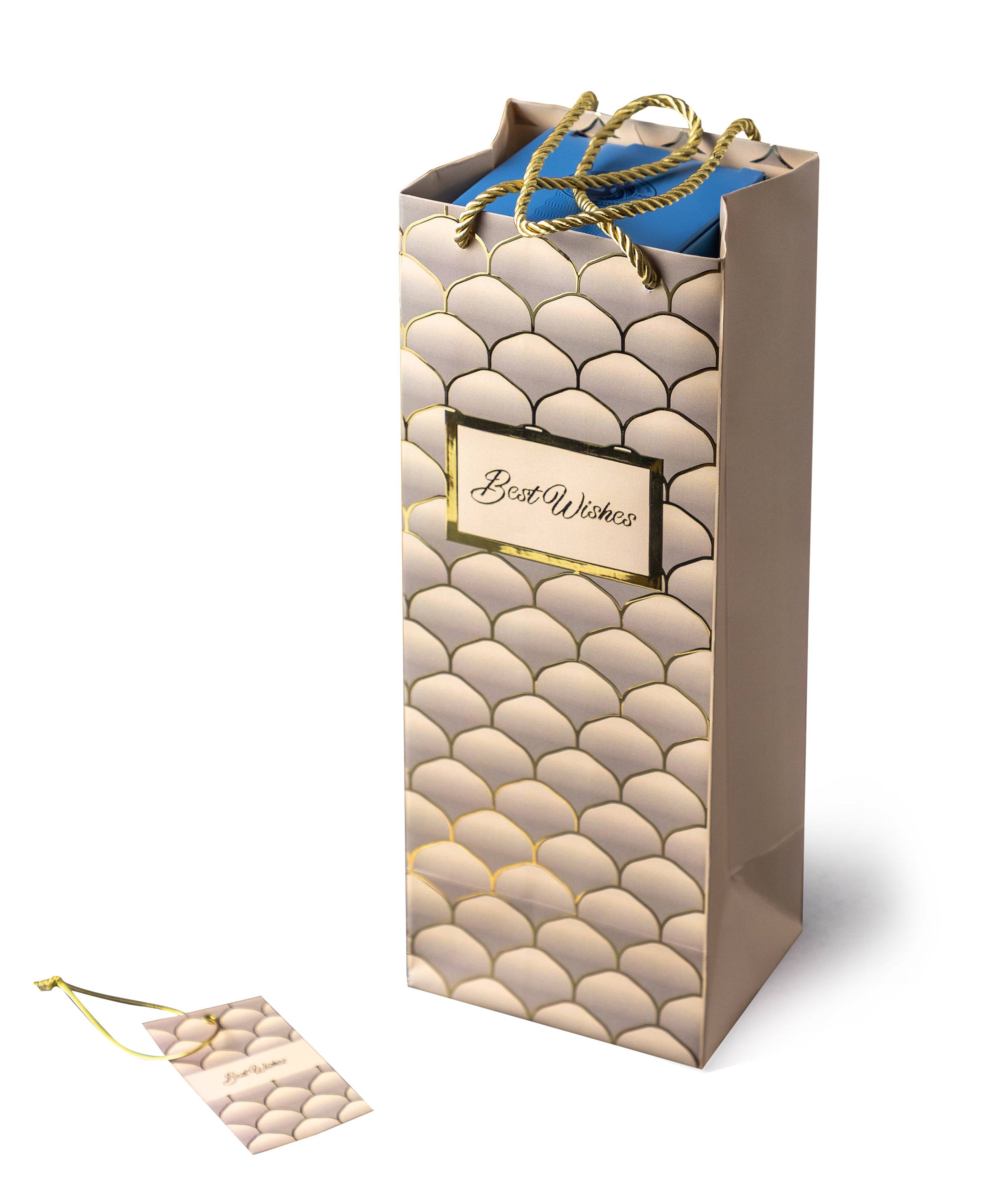 Gold Minarets - Bottle Bags - Beige (Set of 6)