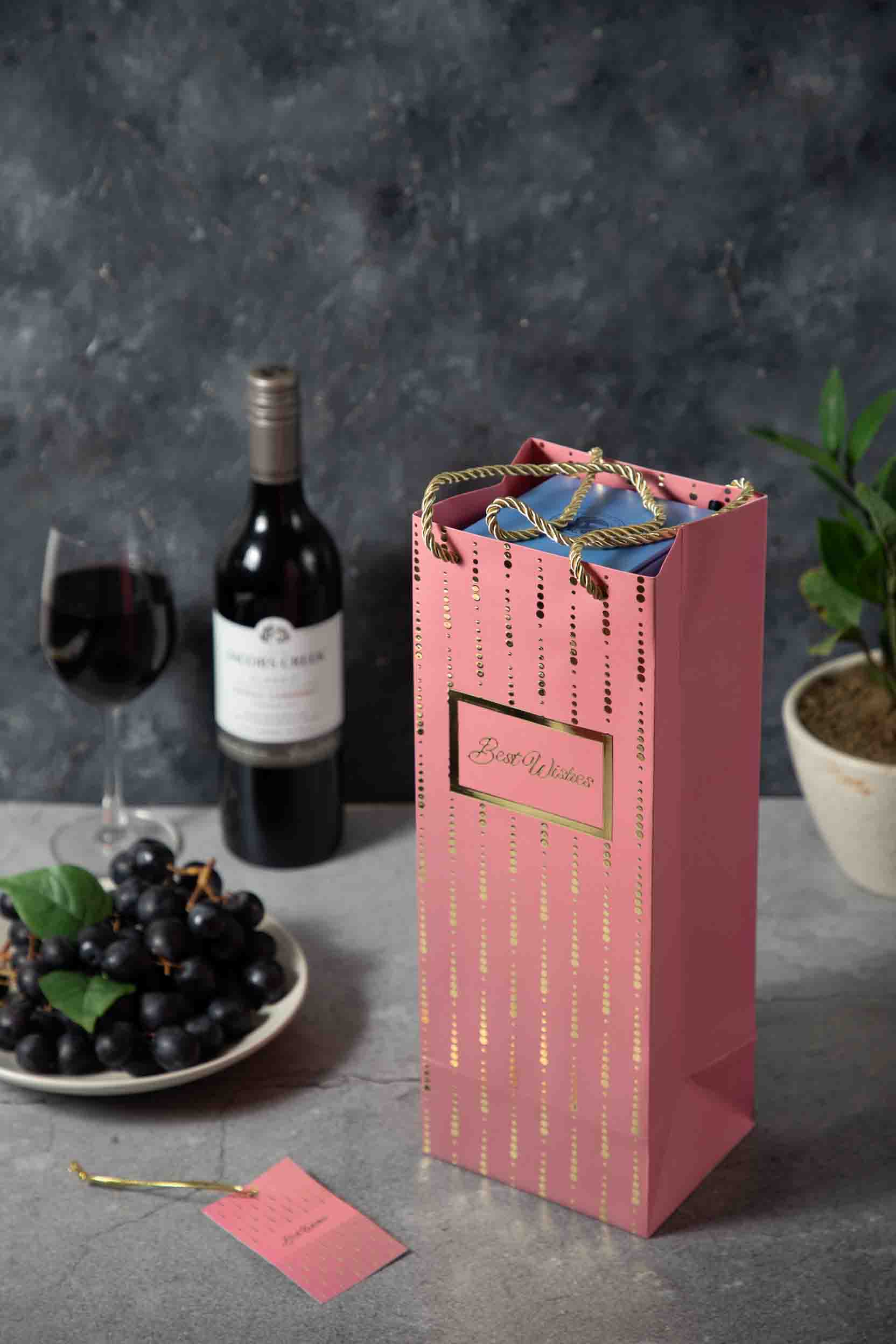 Fire Confetti - Bottle Bags - Pink (Set of 6)