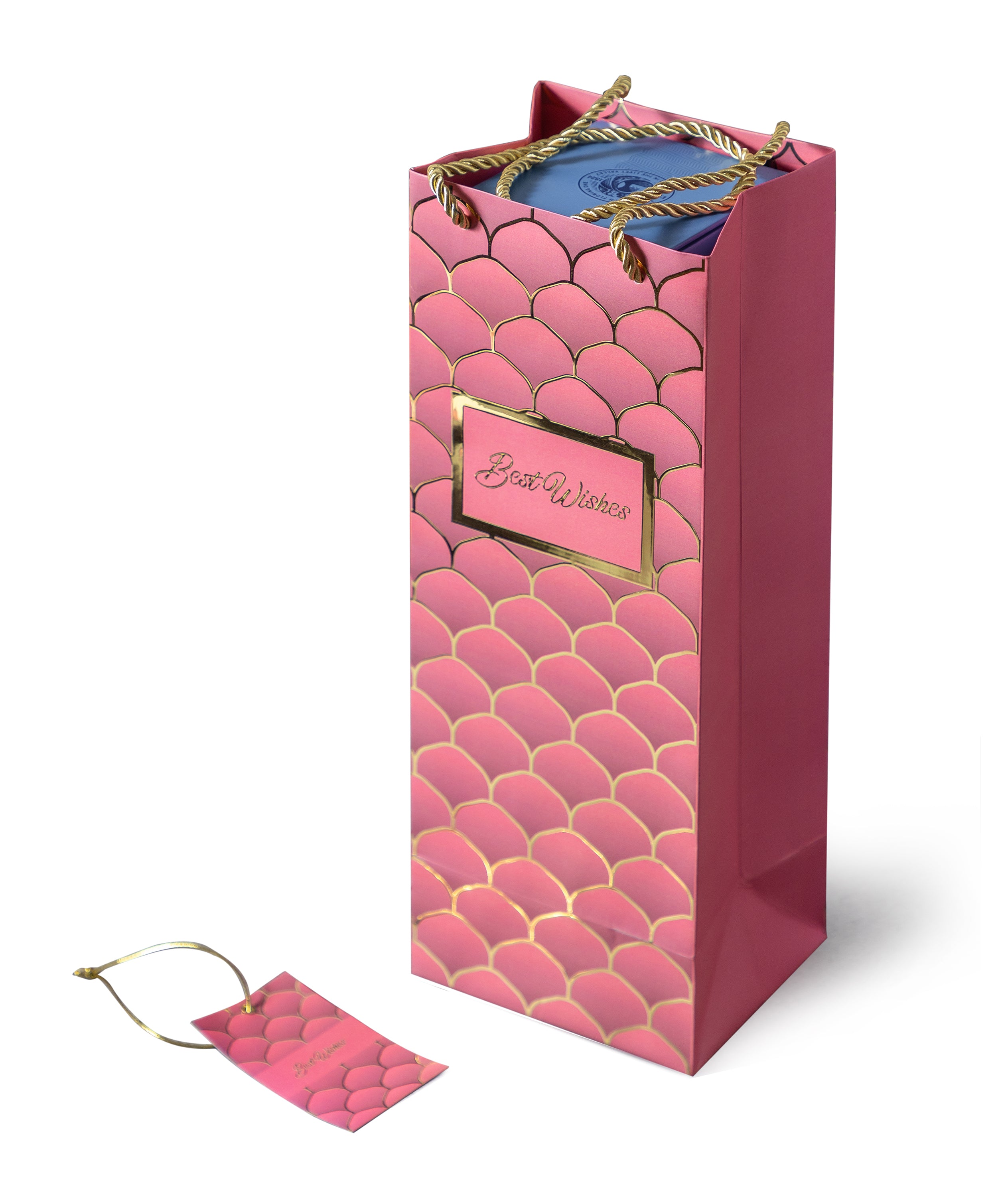 Gold Minarets - Bottle Bags - Pink (Set of 6)
