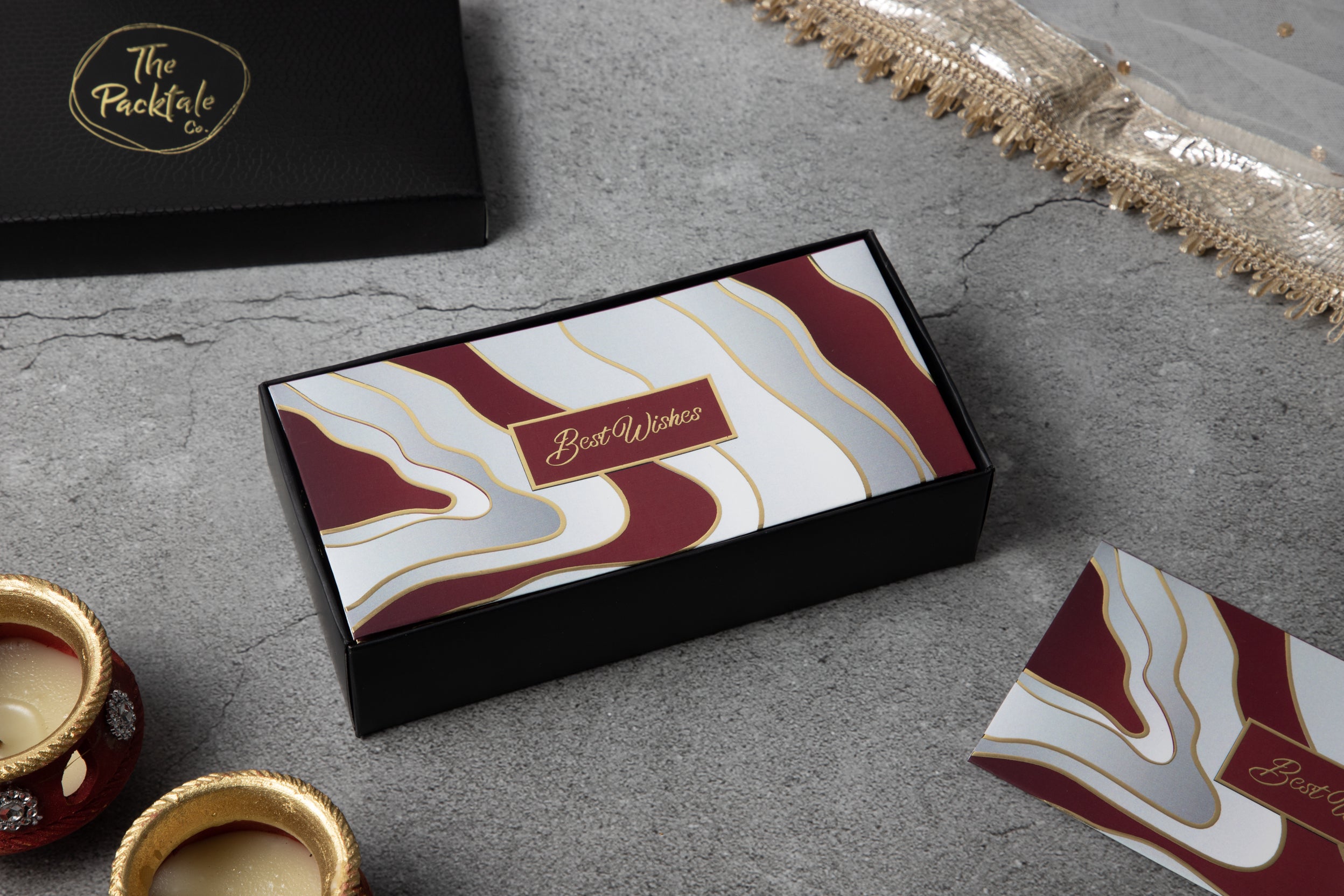 Tidal Bliss - Money Envelope - Dark Red (Set of 12)