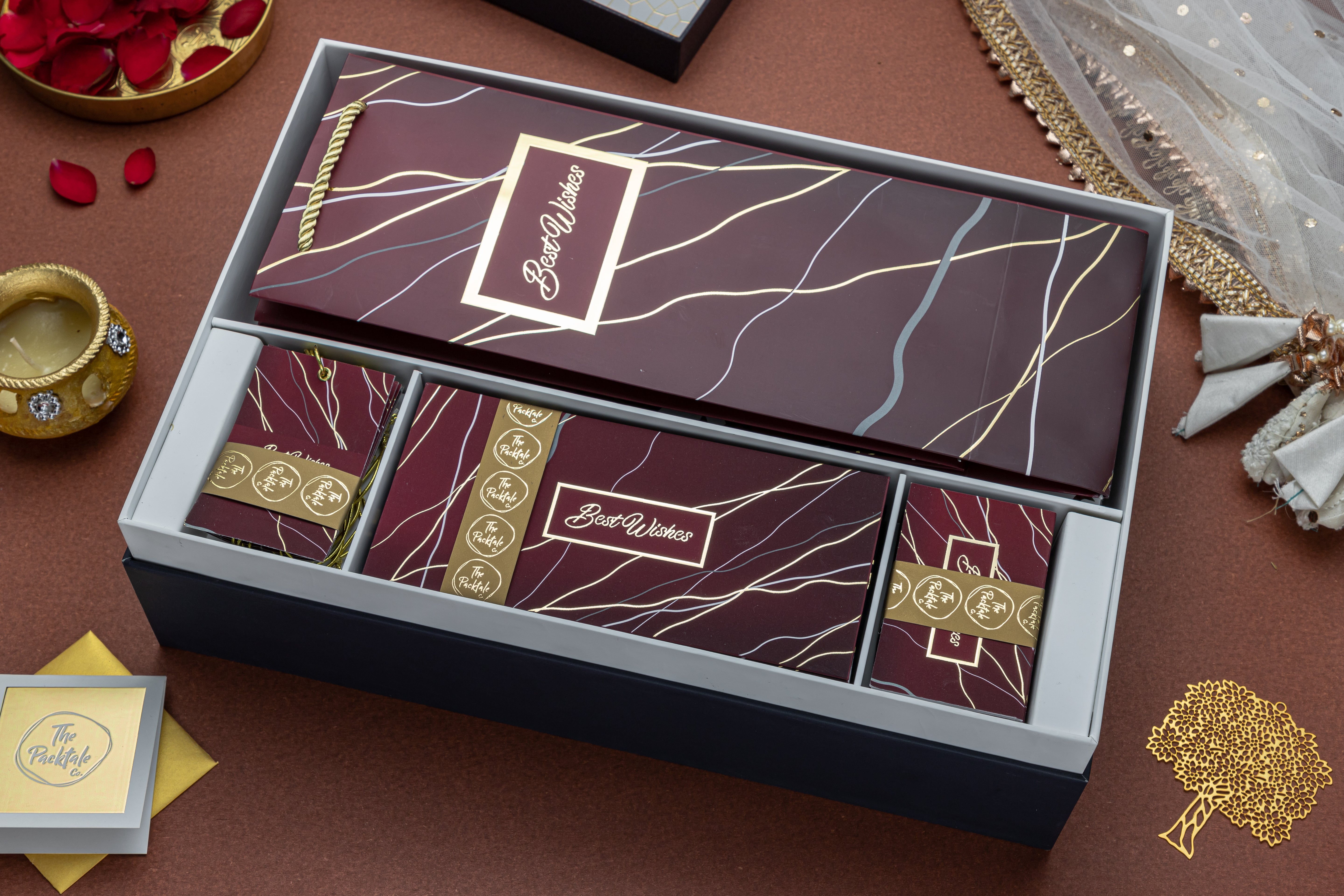 Marble Mesh - Tale Four - Dark Red