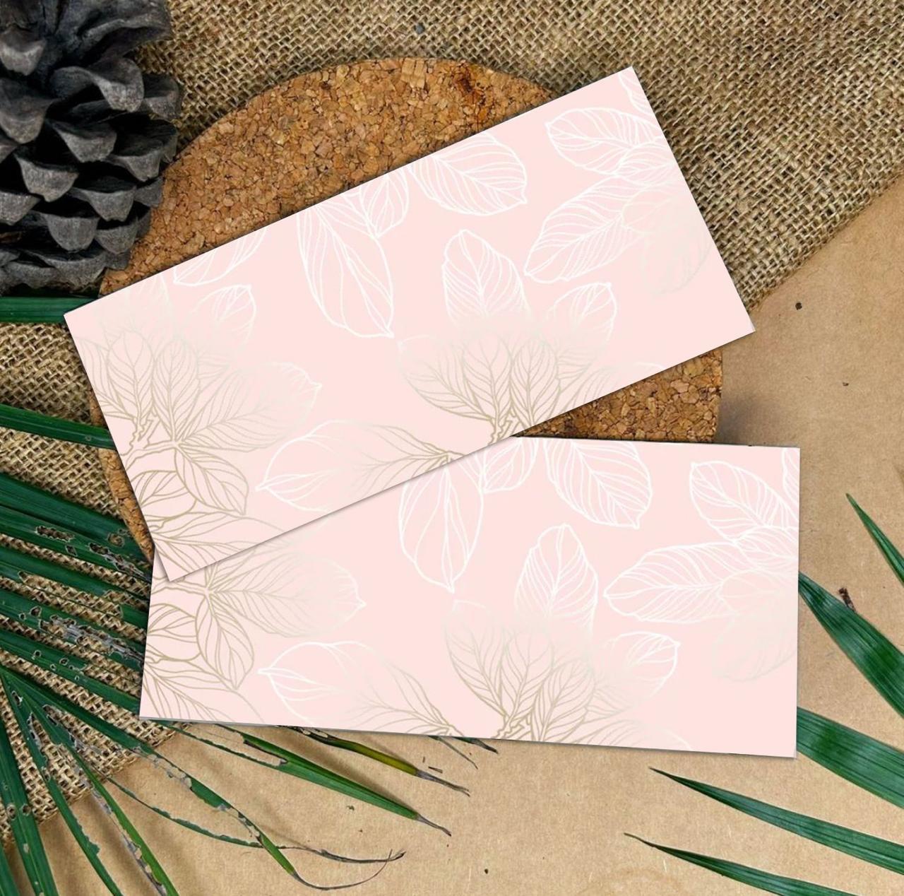 Rose gold leaf envelope (Set of 12)
