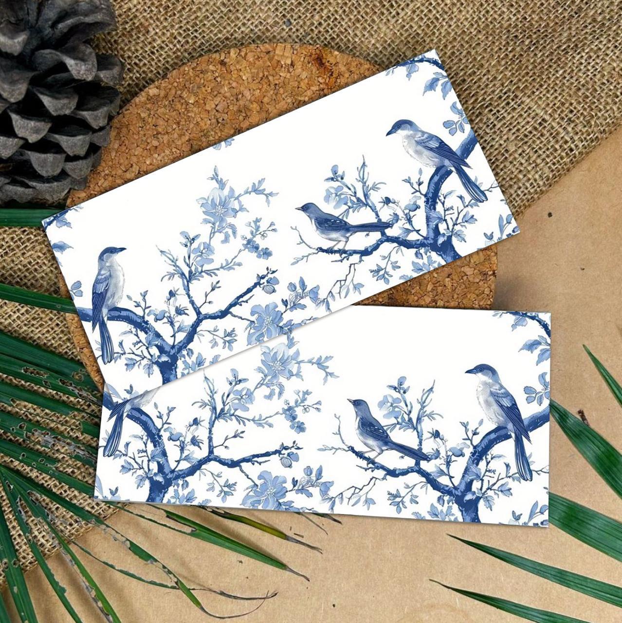 Blue Feather envelope (Set of 12)